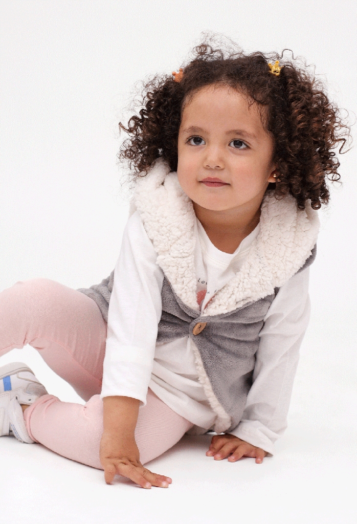 6703 Chaleco Flannel Gris (8F1)