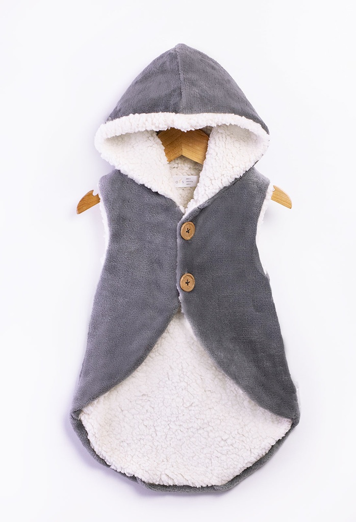 6703 Chaleco Flannel Gris (8F1)