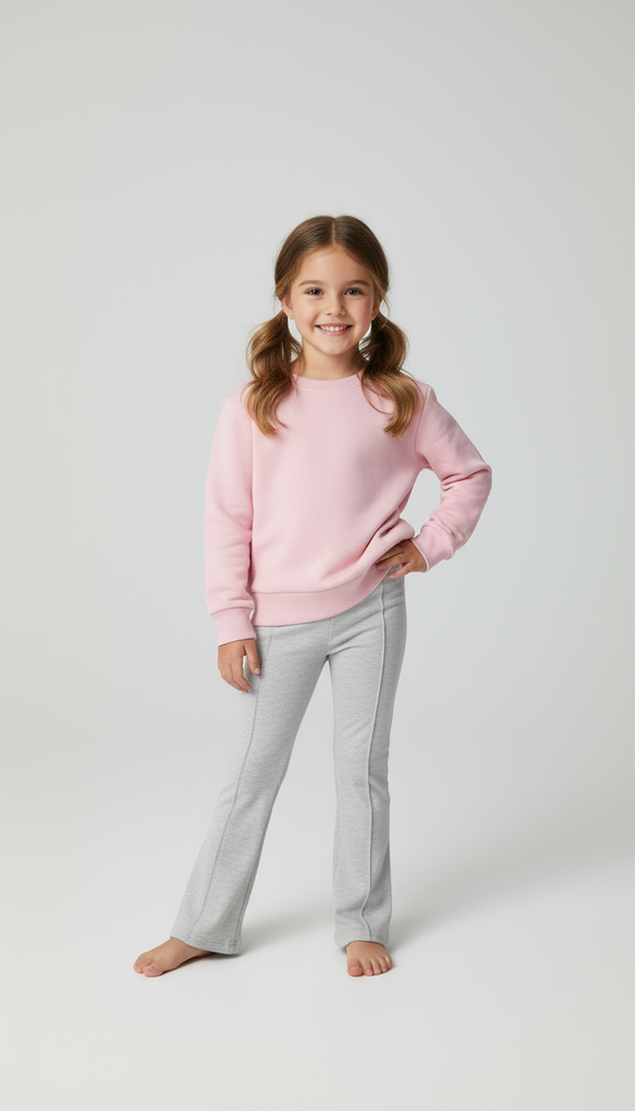 11353B Sudadera de Niña Rosa Palo (7I4)