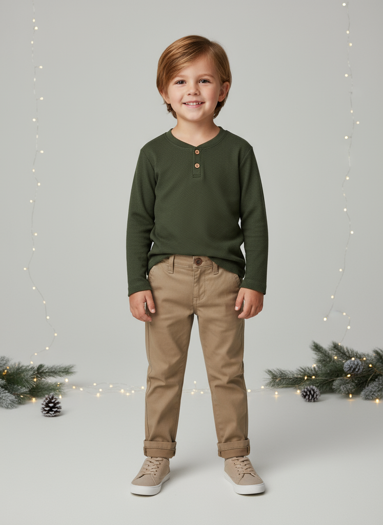 12684-T10-16 Verde Playera de Niño (1E3)