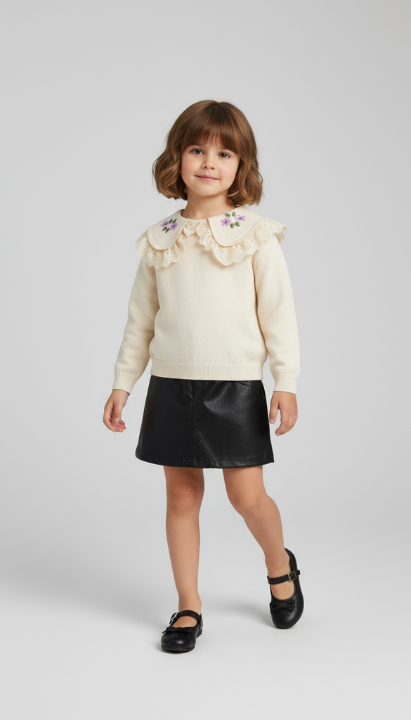 12766-T10-12 Suéter de Niña (9G4)