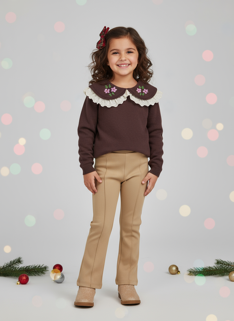 12768-T10-12 Suéter de Niña (6C2)