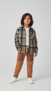 10016-C Cafe -JL22077S Camisa de Niño (17D2)