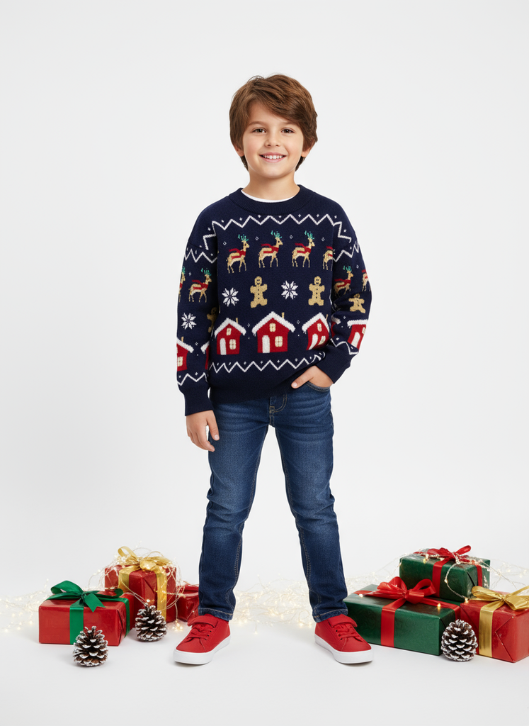 [12647-T10-16] 12647-T10-16 Suéter de Niño (17L1)