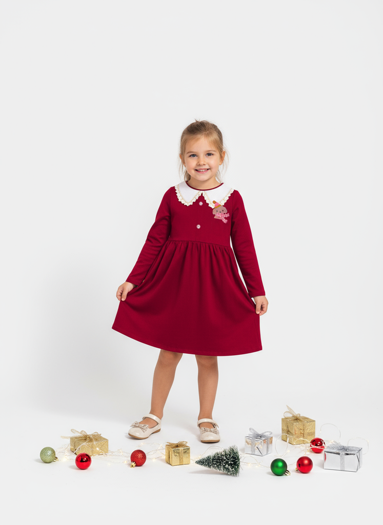 [12731-T10-12] 12731-T10-12 Vestido de Niña (1F3)