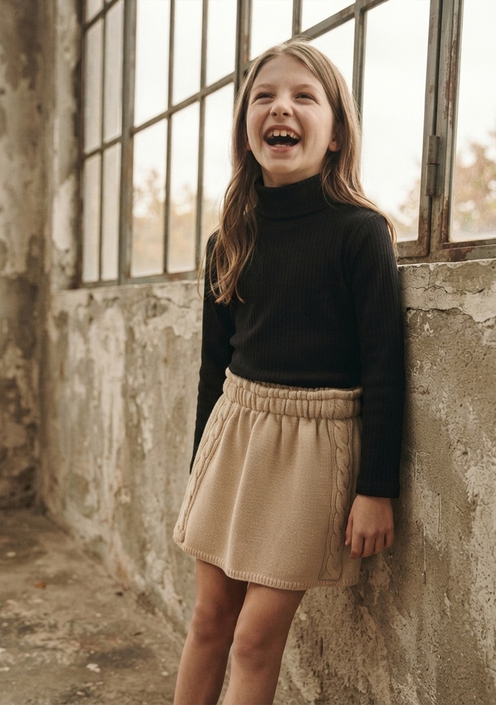 12852-T10-16 Falda de Niña (20F3)