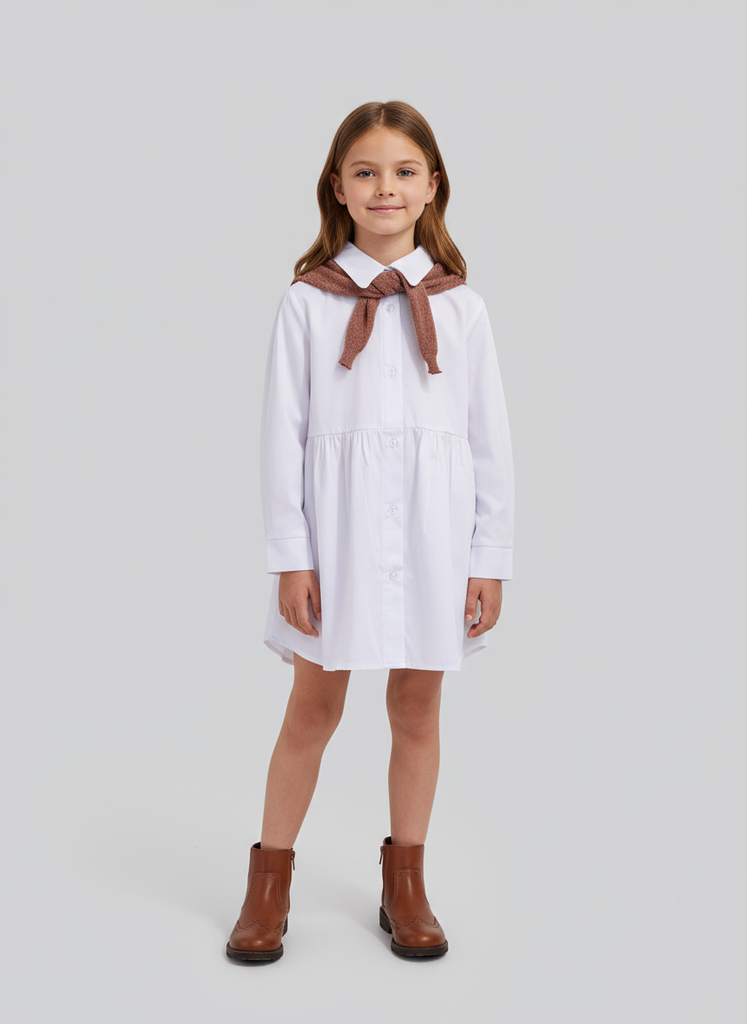 [12858-T10-12] 12858-T10-12 Camisa de Niña (2F3)