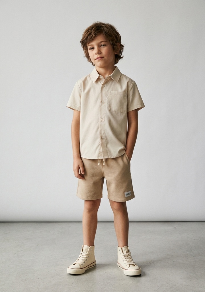 13197-A Camisa Crema de Niño (15D2)